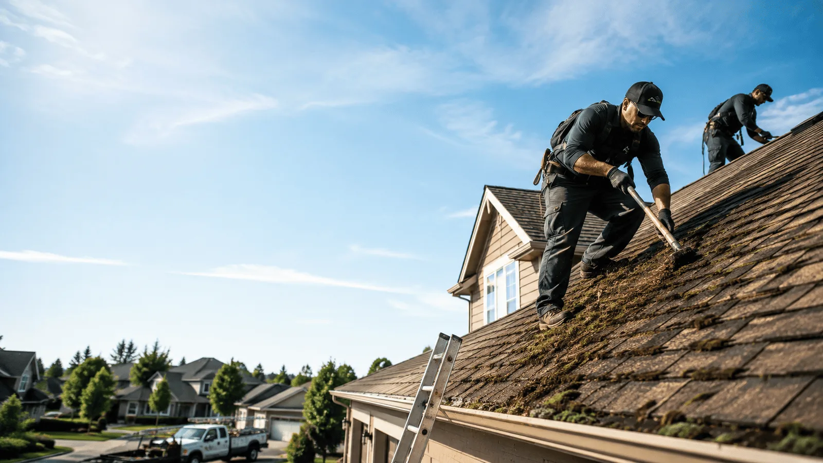 Roof Moss Removal in Stoy, IL near me